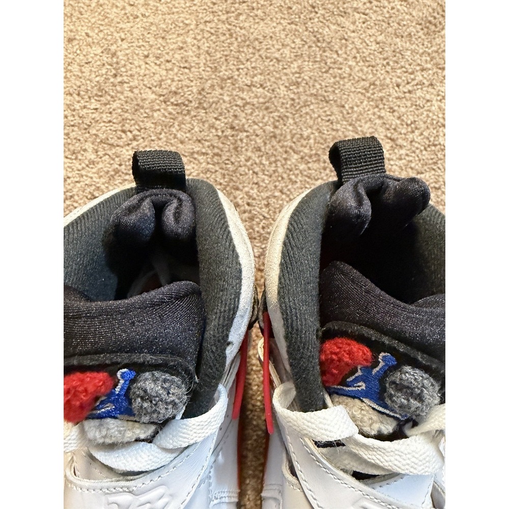 Jordan Air Jordan 8 Retro (GS) White/Black/True Red 4.5Y 305368-100 - Picture 11 of 11